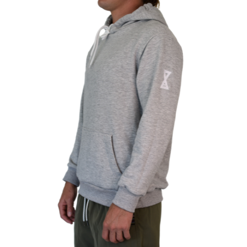 ZAX Grey Cotton Hoodie